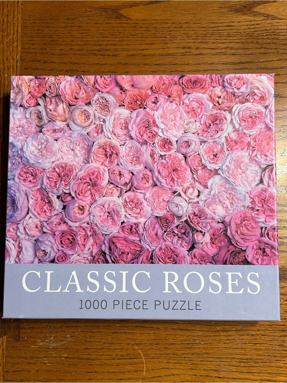 Gibbs Smith Puzzle Box with Lavender and Coral Accents